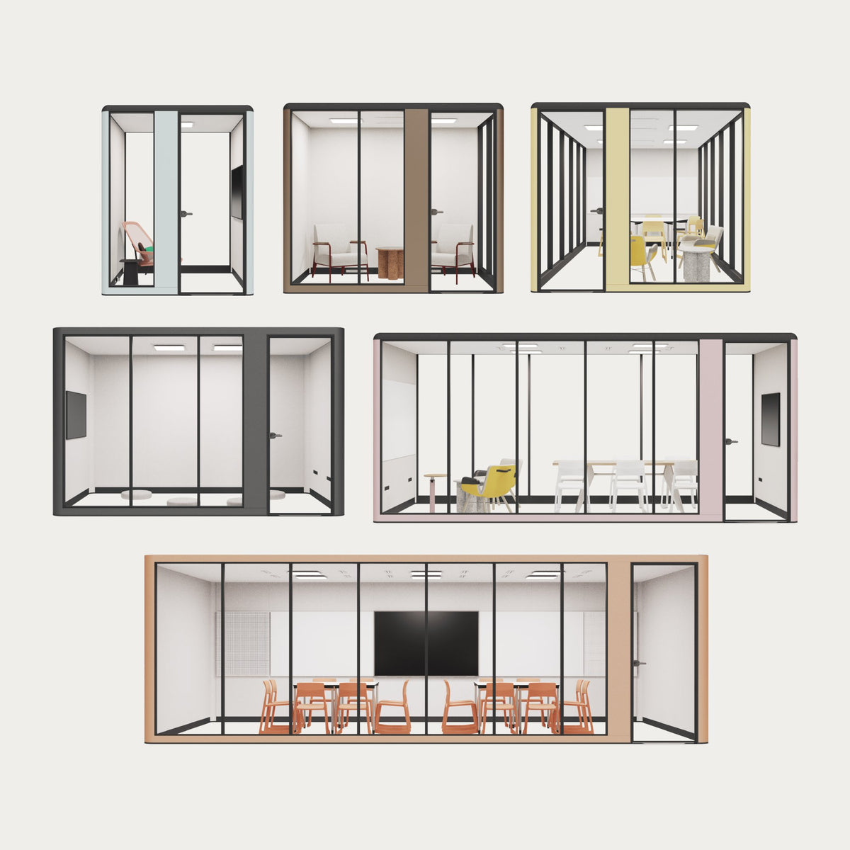 CoreRoom, standard sizes of the modular room