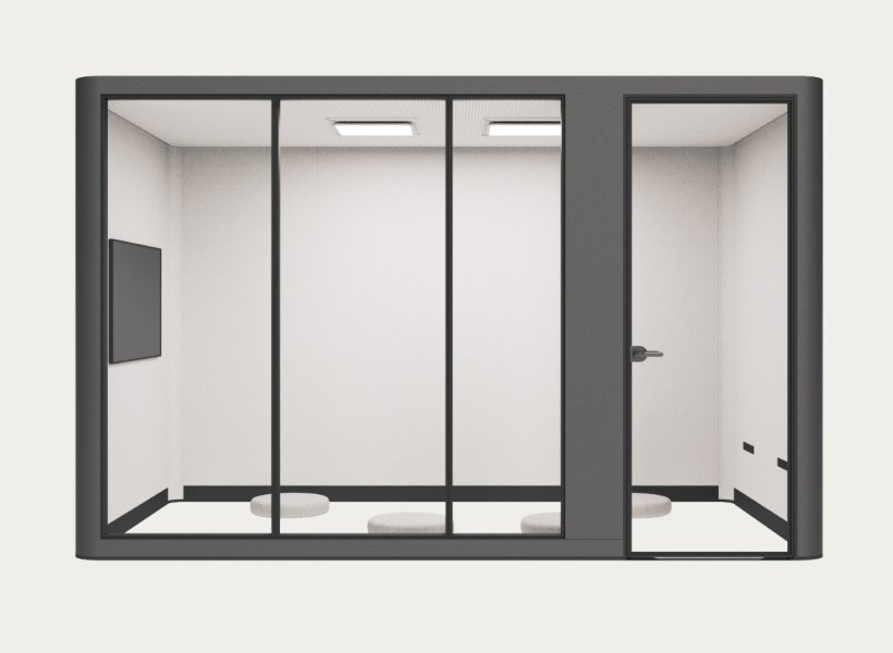 CoreRoom, large configuration with screen, front view