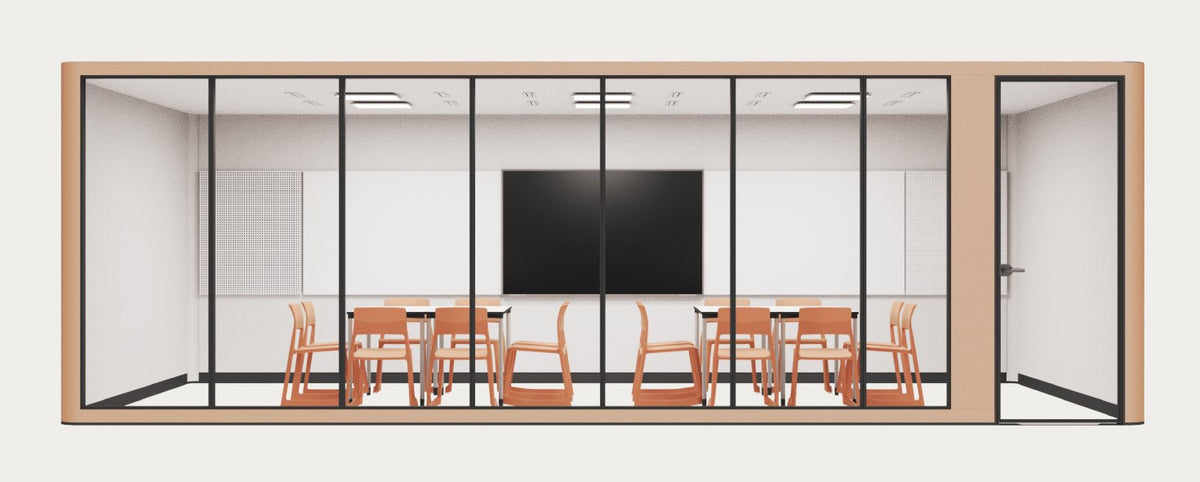 CoreRoom, large configuration for presentations, front view