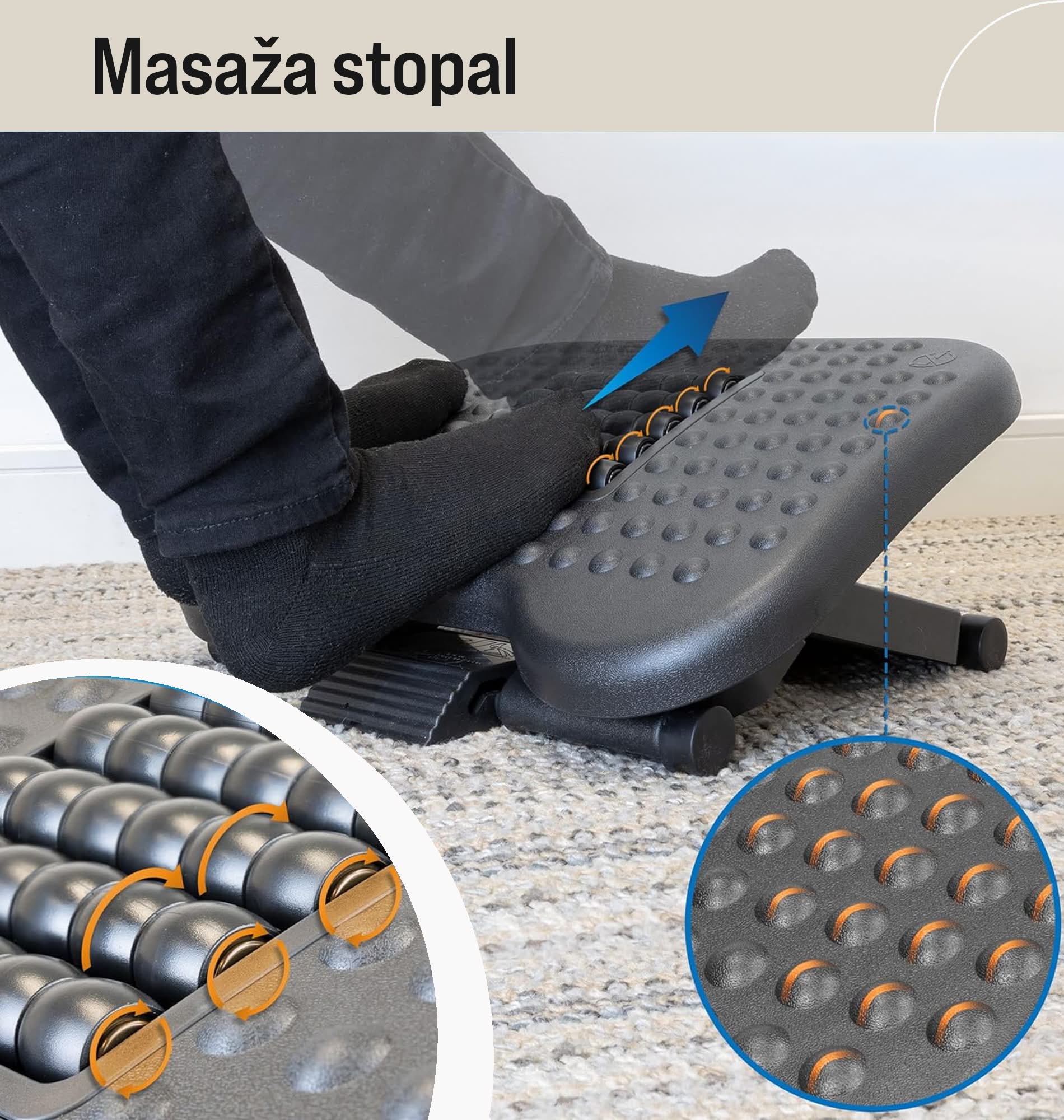 Ergonomska opora za noge Comfora