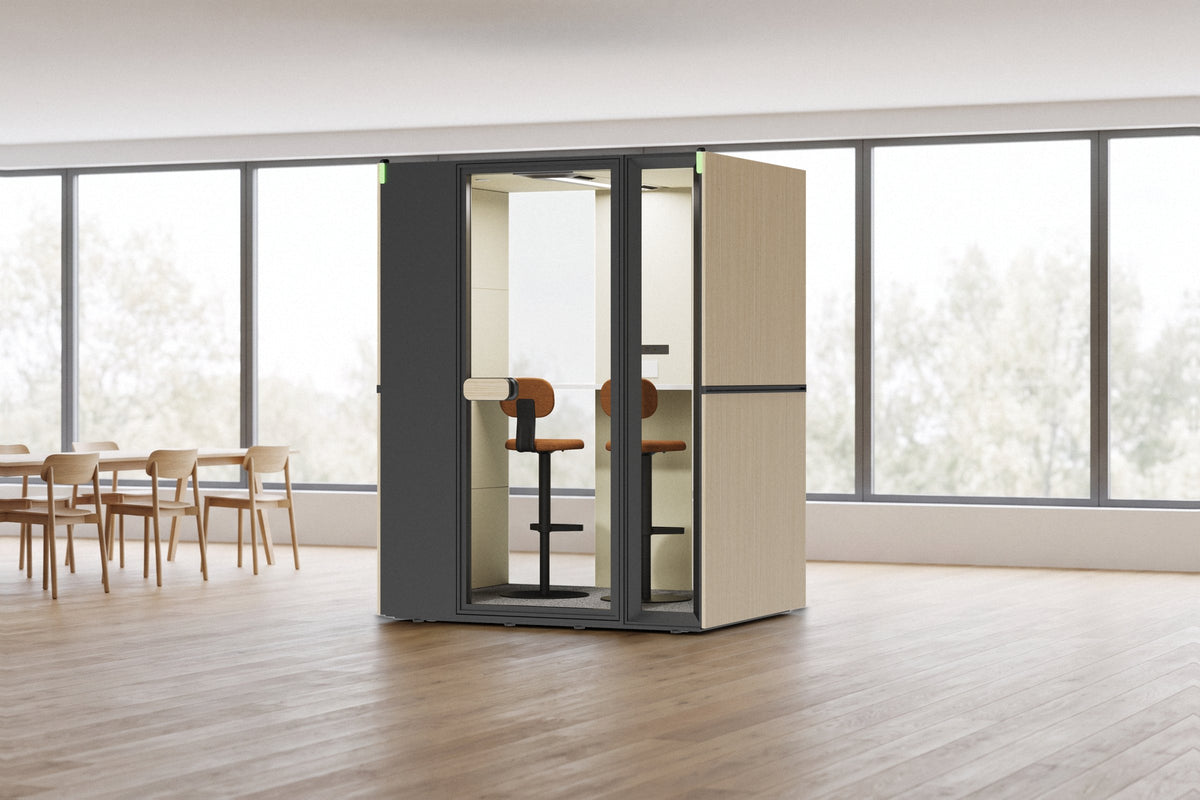CorePod Cube Duo acoustic pod, in an office (visualisation 2)