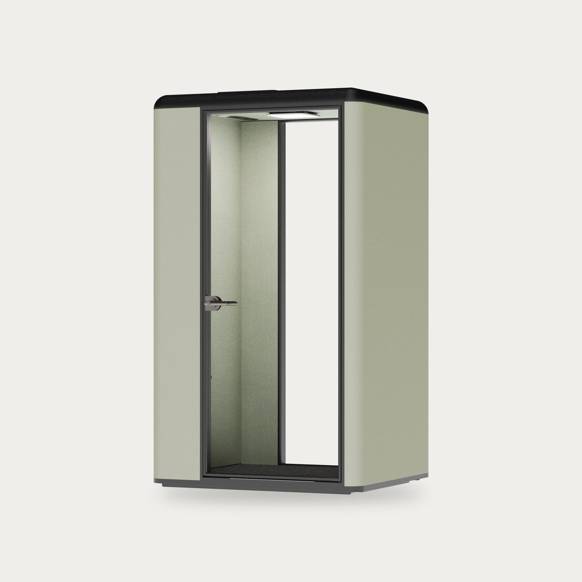 CorePod Focus acoustic pod, exterior Sage, without furniture