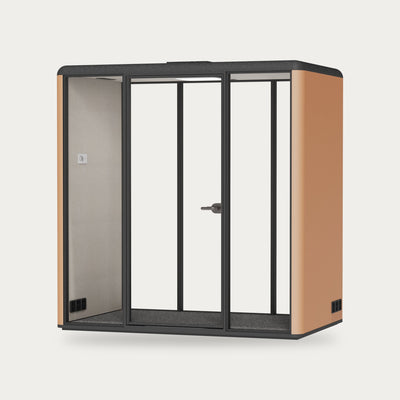 CorePod Meet acoustic pod, exterior Caramel, without furniture