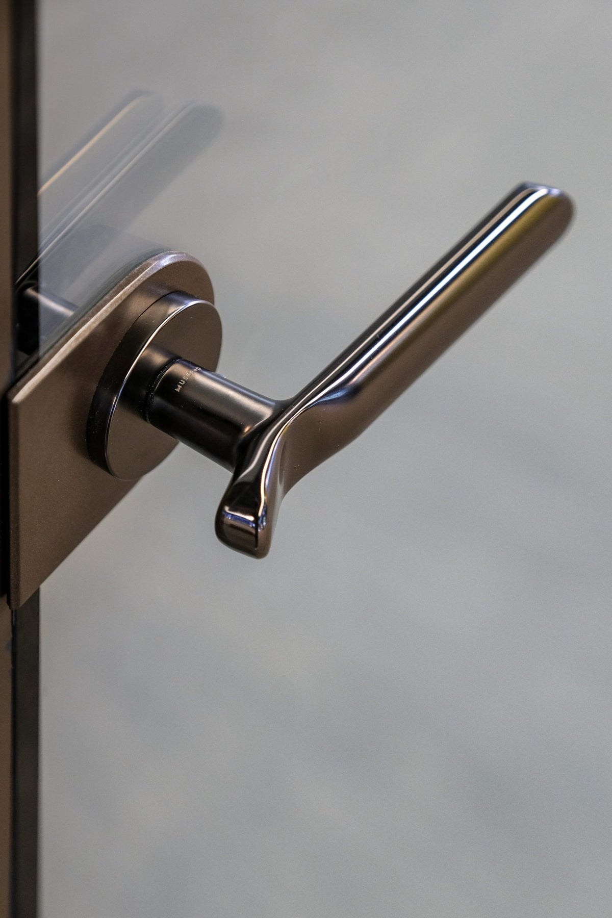 CoreRoom, glass door handle