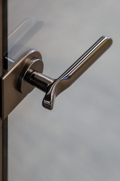 CoreRoom, glass door handle