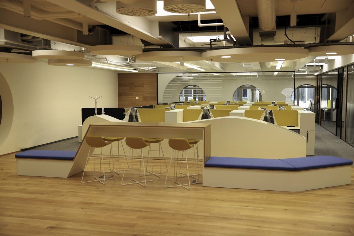 Open-plan office with workstations