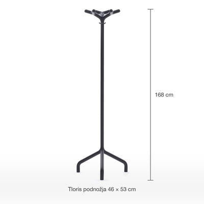 Heka Cornetto, mere: višina 168 cm, tloris podnožja 46 × 53 cm