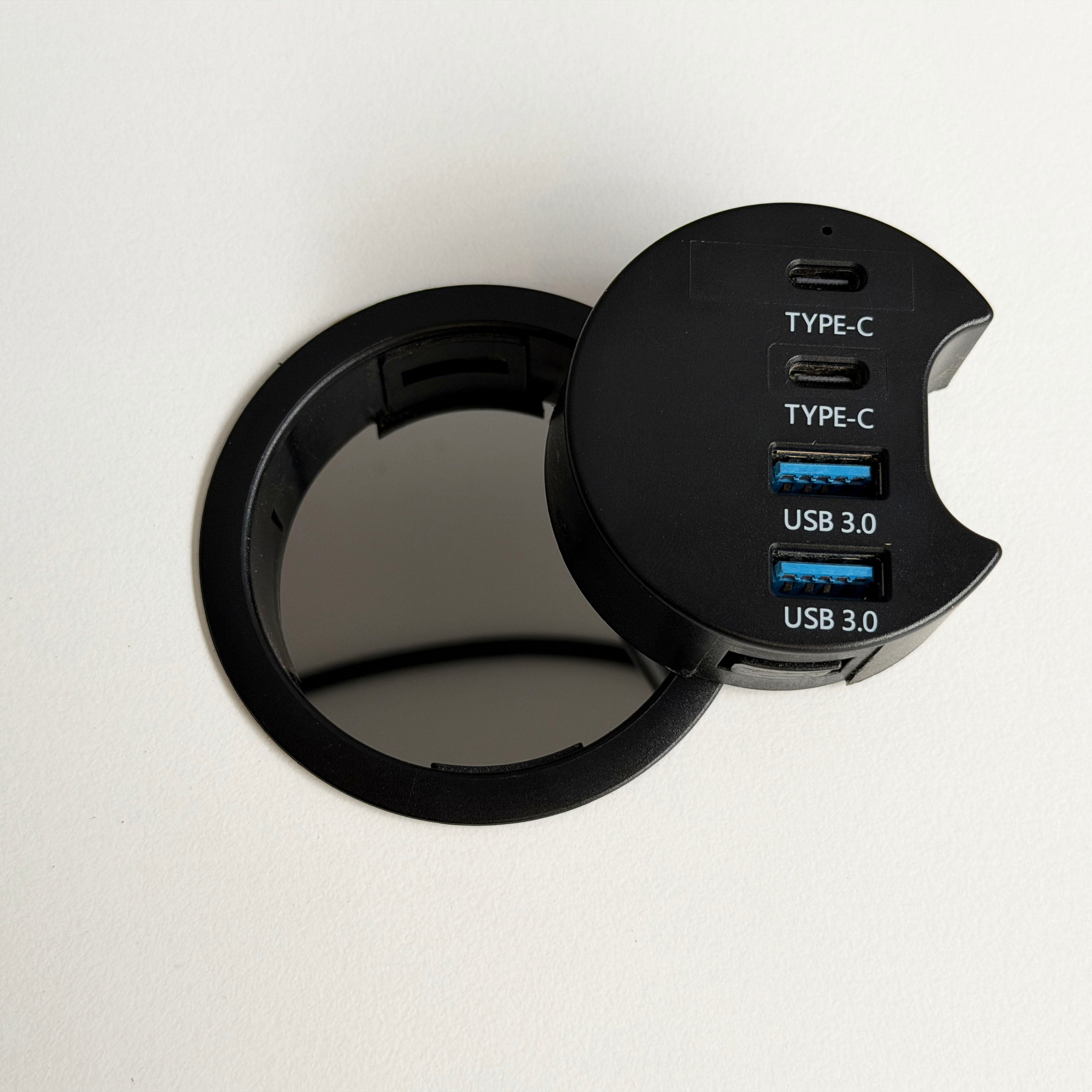 Heka USB modul z obročem uvodnice Ø60 mm