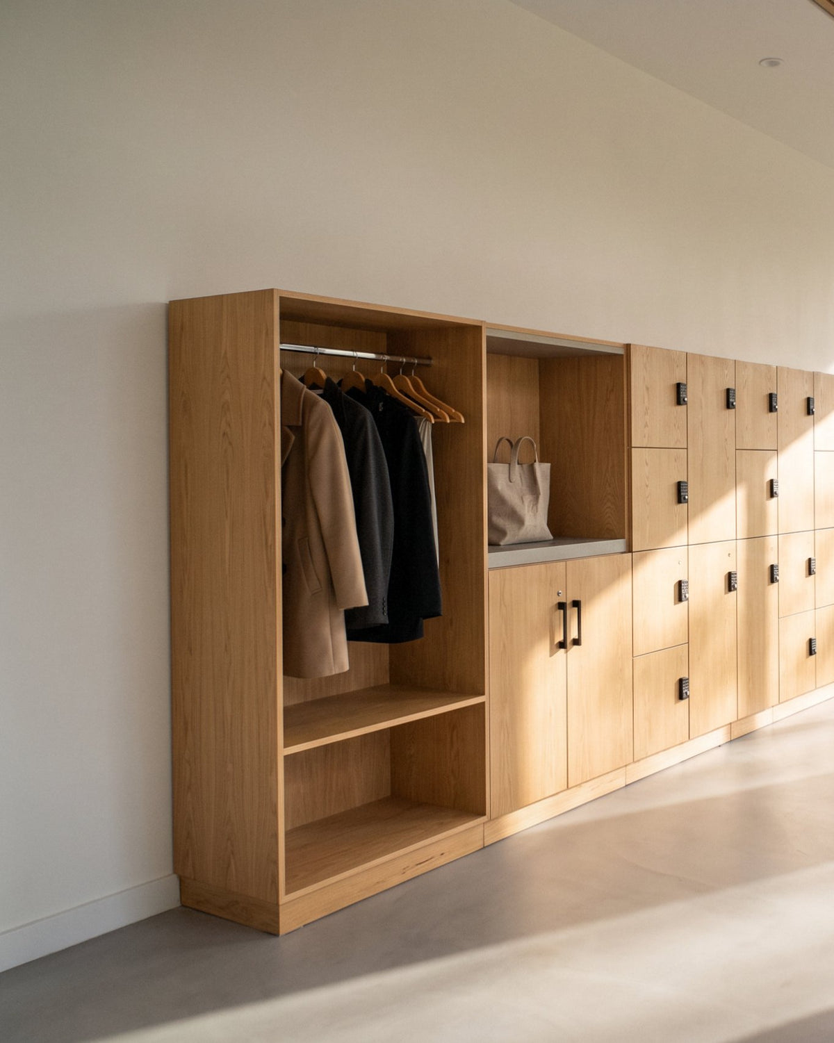 Reception and lockers