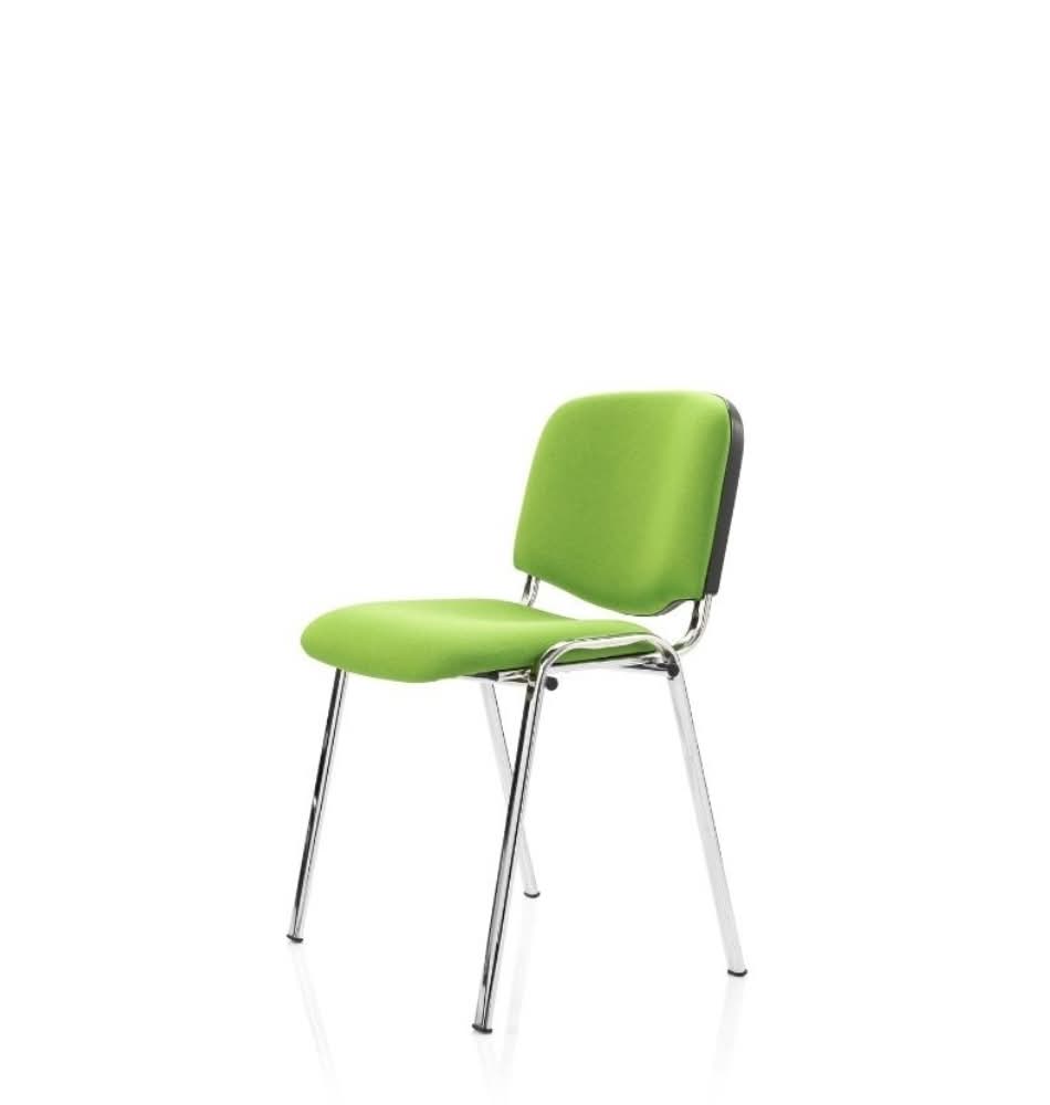 Visy upholstered green chair