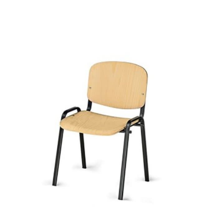 Visy upholstered chair with wooden legs